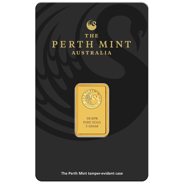 Perth Mint Kangaroo 5g Gold Minted Bar